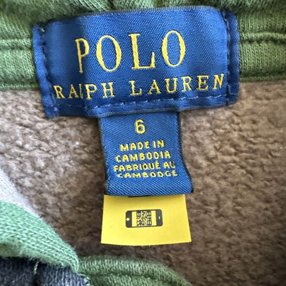 Polo Ralph Lauren Camo Pony Full Zip Fleece Hoodie Jacket Boys Sz 6 - Picture 2 of 8